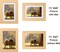 5x7 Picture Frame, 4 Pack Plastic 5x7 inch Wood Grain Picture Frames